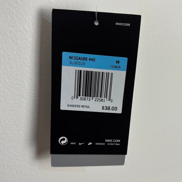 Nike Swim NEW Short Sleeve T Shirt UPF 40 heather blue Medium dri-fit hybrid - Picture 7 of 8